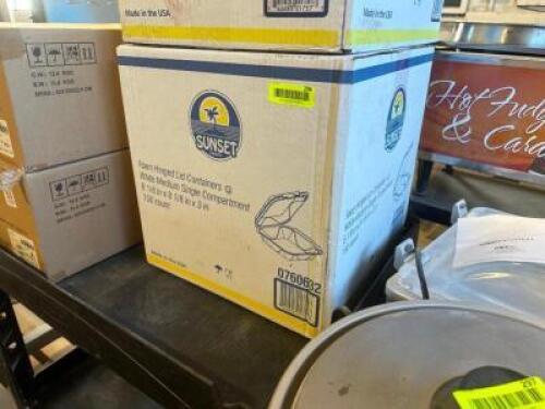 (1) CASE OF SUNSET FOAM CONTAINERS 150 COUNT