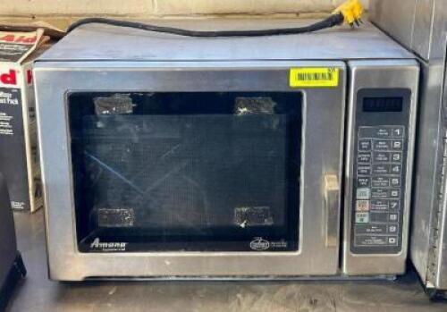 AMANA RFS18MPS COMMERCIAL MICROWAVE.