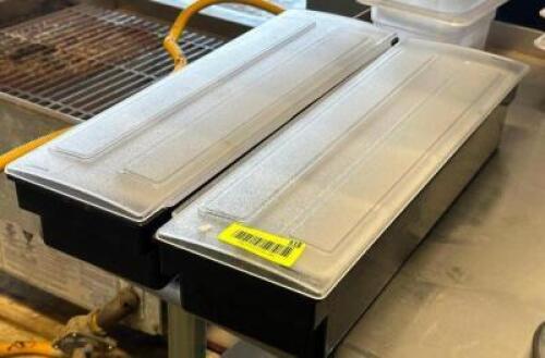 (2) PLASTIC BAR CONDIMENT BOXES.