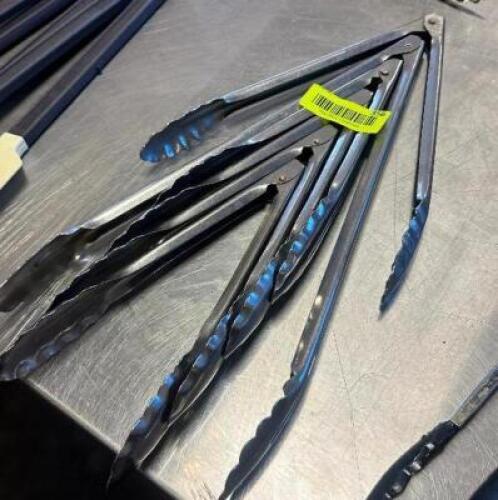 (5) STAINLESS TONGS