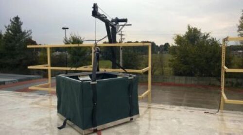 DESCRIPTION: (1) JIB CRANE BASKET BRAND/MODEL: SOUTHWESTERN SALES CO #JCB1-32 INFORMATION: BLACK RETAIL$: $495.00 EA QTY: 1
