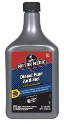 DESCRIPTION: (2) DIESEL FUEL ANTI-GEL BRAND/MODEL: MOTOR MEDIC SIZE: 1 QT RETAIL$: $24.97 EA QTY: 2