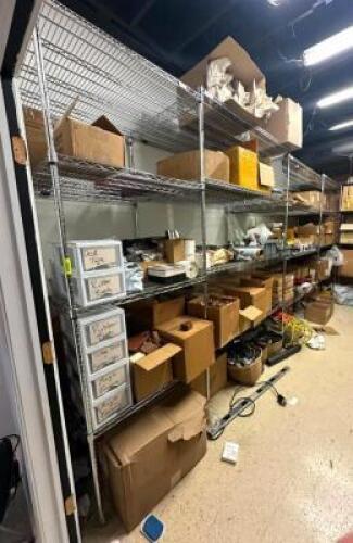 4-SECTION WIRE SHELVING UNIT