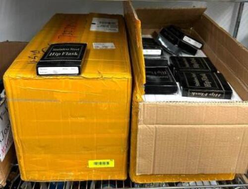 (2) BOXES OF FLASKS