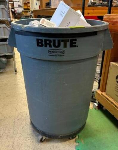 BRUTE TRASH CAN WITH TRASH DOLLY