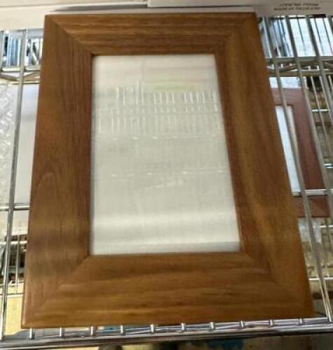(27)- 5"X7" WALNUT WOOD PICTURE FRAMES