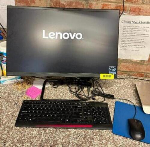 LENOVO COMPUTER WITH MONITOR, KEYBOARD AND MOUSE