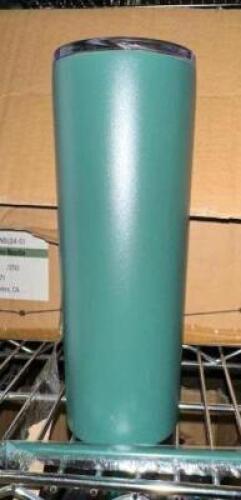 (24)- MATTE PINE NEEDLE MUGS WITH LIDS