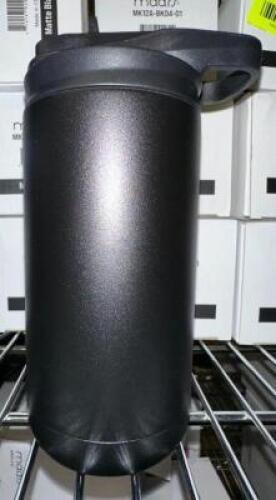 (12)- MATTE BLACK WATER BOTTLES