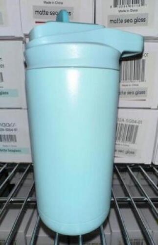 (14)- MATTE SEA GLASS WATER BOTTLES