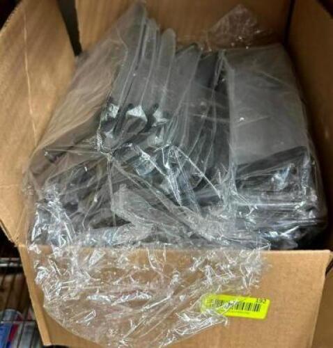 BOX OF CLEAR TRAVEL BAGS