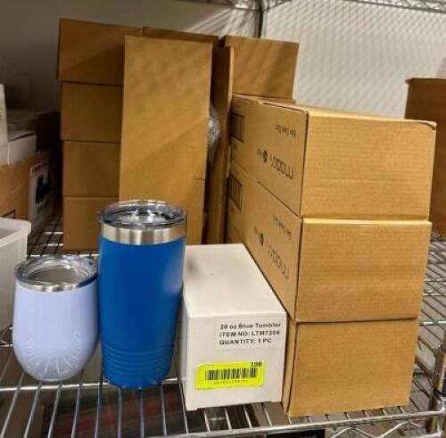 ASSORTED BOXES OF TUMBLERS AS SHOWN
