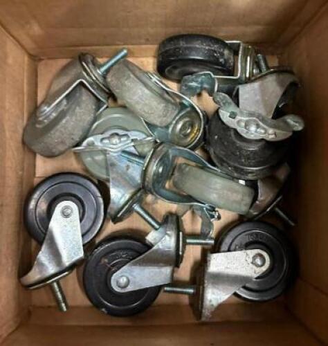 BOX OF ASSORTED CASTERS