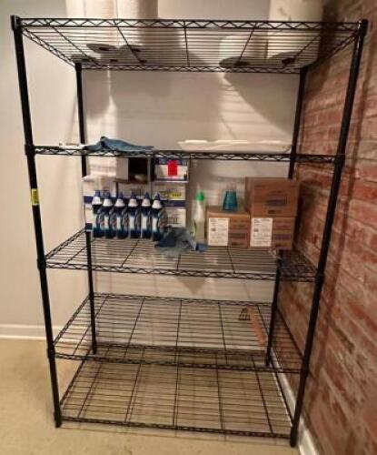 5-TIER WIRE SHELVING UNIT