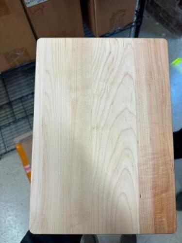(3) BOXES OF WOODEN CUTTING BOARDS