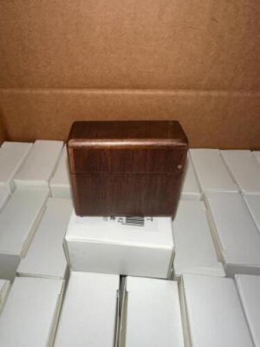 ONE LARGE BOX OF WOODEN JEWELRY CASES