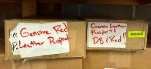 (2) BOXES OF PASSPORT COVERS