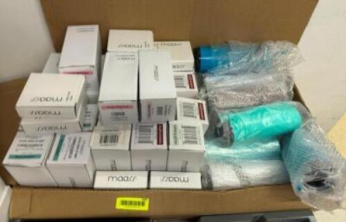BOX OF ASSORTED TUMBLERS AS SHOWN