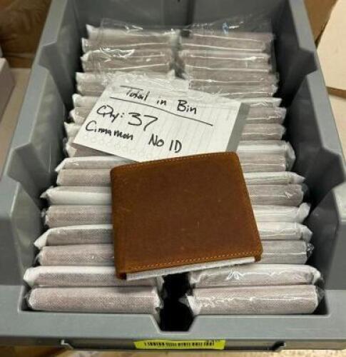 BIN OF (37) WALLETS