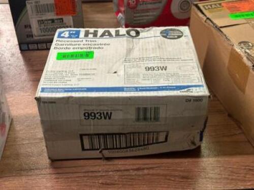 6CT BOX OF 4" RECESSED TRIM LIGHTING