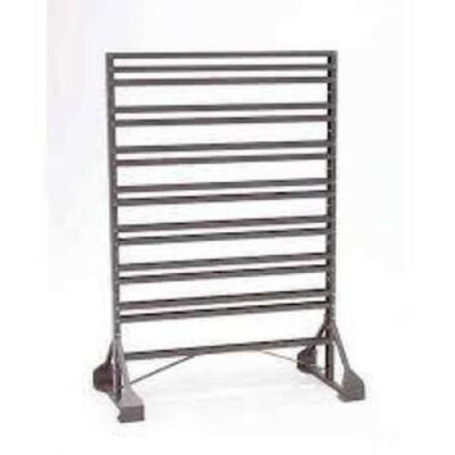DESCRIPTION: (1) DOUBLE SIDED RAIL HANGING SYSTEM BRAND/MODEL: AKRO-MILLS #30016 INFORMATION: POWDER COATED, STEEL SIZE: 20" X 36" X 36" RETAIL$: $481