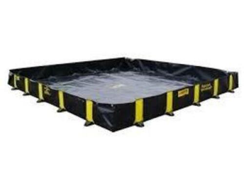 DESCRIPTION: (1) SPILL CONTAINMENT BERM BRAND/MODEL: JUSTRITE #28519 INFORMATION: SEE INSPECTION, BLACK, SIZE: 745 GALLON SPILL, 10' X 10' X 12" RETAI