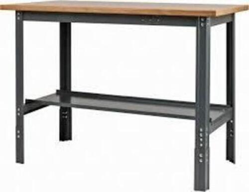 DESCRIPTION: (1) FLARED FIXED HEIGHT BENCH BRAND/MODEL: WORKSMART INFORMATION: WOOD TOP, 6000 LBS CAPACITY SIZE: 72" L X 30" W X 34" H X 2" THICK RETA