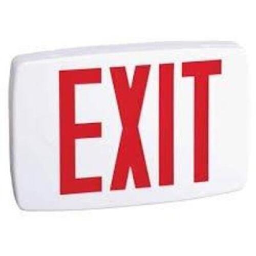 DESCRIPTION: (3) THERMOPLASTIC EXIT SIGN BRAND/MODEL: ALL-PRO #APX INFORMATION: WHITE, THERMOPLASTIC RETAIL$: $50.00 EA QTY: 3