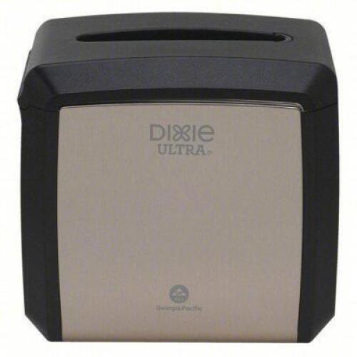 DESCRIPTION: (2) NAPKIN DISPENSER BRAND/MODEL: DIXIE ULTRA #490P76 SIZE: Interfold, 7 1/4 in x 6 1/8 in x 7 5/8 in, Countertop RETAIL$: $19.22 EA QTY: