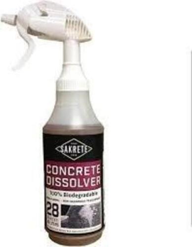 DESCRIPTION: (4) CONCRETE DISSOLVER BRAND/MODEL: SAKRETE #52VY64 SIZE: 28 OZ RETAIL$: $24.19 EA QTY: 4