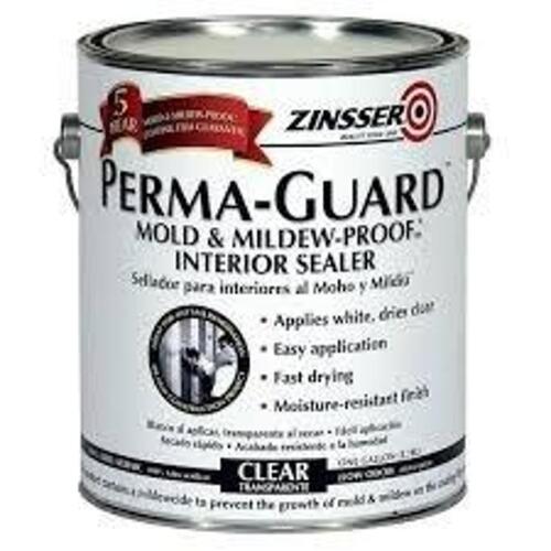 DESCRIPTION: (1) MOLD AND MILDEW PROOF INTERIOR SEALER BRAND/MODEL: PERMA-GUARD INFORMATION: CLEAR SIZE: 1 GALLON RETAIL$: $70.00 EA QTY: 1