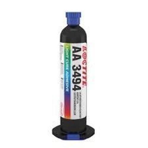 DESCRIPTION: (5) LIGHT CURE ADHESIVE BRAND/MODEL: LOCTITE #AA3494 SIZE: UV Cured, 25 mL, Syringe, Clear, Thick Liquid RETAIL$: $80.49 EA QTY: 5