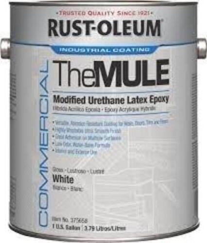 DESCRIPTION: (2) URETHANE LATEX EPOXY BRAND/MODEL: RUST-0LEUM THE MULE INFORMATION: SILVER GRAY SIZE: 1 GALLON RETAIL$: $114.19 EA QTY: 2