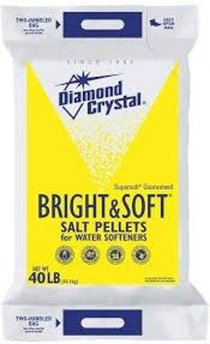 DESCRIPTION: (2) BRIGHT AND SOFT SALT WATER BLOCK BRAND/MODEL: DIAMOND CRYSTAL SIZE: 40 LB QTY: 2