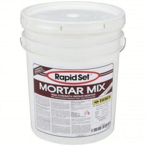 DESCRIPTION: (1) CONCRETE PATCH AND REPAIR BRAND/MODEL: RAPID SET #15F525 SIZE: 5 GALLON RETAIL$: $76.36 EA QTY: 1