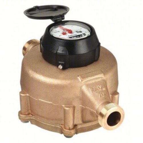DESCRIPTION: (1) FLOWMETER BRAND/MODEL: BADGER #29FJ93 INFORMATION: MECHANICAL FLOWMETER, WATER, BRONZE, 1 IN NPT, 1 IN CONNECTION SIZE SIZE: 10-3/4"