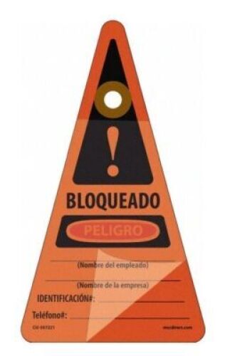 DESCRIPTION: (1) CASE OF (49) PACKS OF (25) UNRIPPLE VINYL LOCKOUT TAGSBRAND/MODEL: PRODUCT NUMBER #CU-307221INFORMATION: ORANGE, SPANISH - DANGERSIZE: 7" X 4"RETAIL$: $9.99 PER FLAGQTY: 1