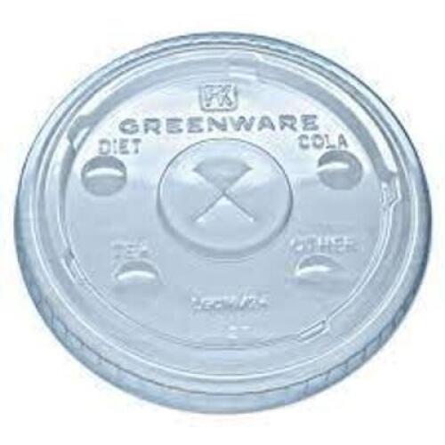 DESCRIPTION: (1) CASE OF (1000) GREENWARE PLASTIC LIDS BRAND/MODEL: FABRI-KAL #LGC16/24 INFORMATION: CLEAR RETAIL$: $61.14 EA SIZE: 16-24 OZ CUP QTY: