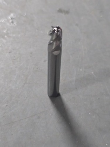 DESCRIPTION: (2) SOLID CARBIDE BALL END MILL BRAND/MODEL: ACCUPRO 07761307 SIZE: 15/64" DIA 3/8" LOC 1/4" SD RETAIL$: $51.81 QTY: 2
