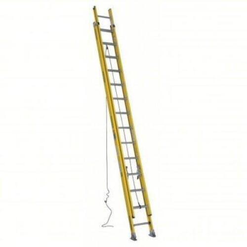 DESCRIPTION: (1) EXTENSION LADDER BRAND/MODEL: WERNER #41D261 INFORMATION: YELLOW, FIBERGLASS, 375 LB CAPACIT SIZE: 28' RETAIL$: $672.40 EA QTY: 1