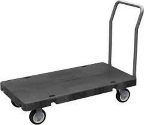 DESCRIPTION: (1) PLATFORM TRUCK BRAND/MODEL: AKRO-MILLS INFORMATION: BLACK, REMOVABLE HANDLE SIZE: 48" X 24" RETAIL$: $365.00 EA QTY: 1