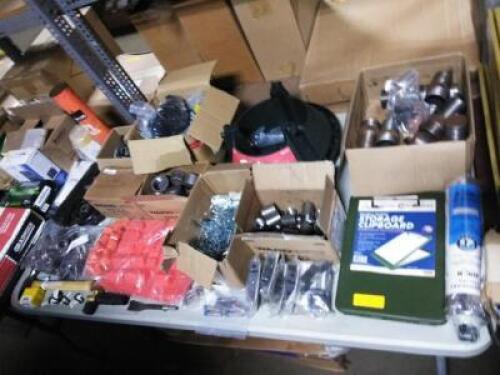 DESCRIPTION: (1) TABLE OF MISC ITEMS BRAND/MODEL: MANY INFORMATION: MUST COME INSPECT SIZE: WHOLE TABLE IS ONE LOT QTY: 1