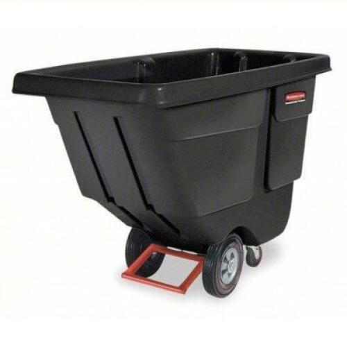 DESCRIPTION: (1) GENERAL PURPOSE PLASTIC TILT TRUCK BRAND/MODEL: RUBBERMAID #5M654 INFORMATION: BLACK, PLASTIC SIZE: 27 CU FT, 33 1/2" X 72 1/4" X 43