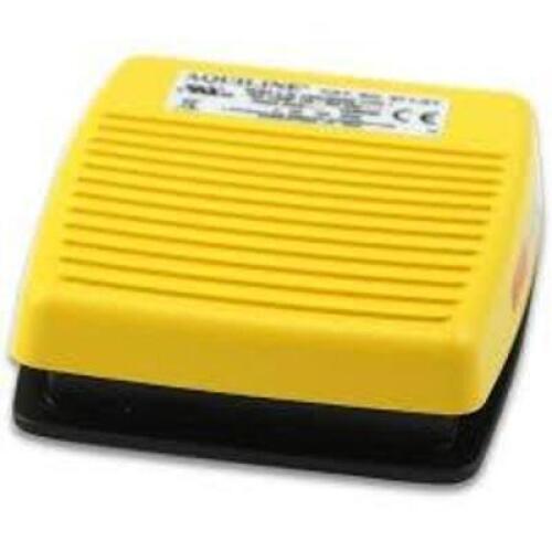 DESCRIPTION: (5) AQUILINE FOOTSWITCH, ELECTRICAL BRAND/MODEL: LINEMASTER #971-SY INFORMATION: YELLOW SIZE: 15 AMP, 125-250V, 1/2 HP, PLASTIC RETAIL$: