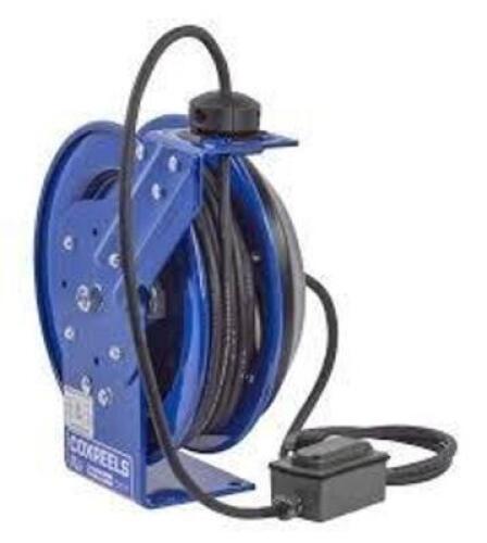 DESCRIPTION: (1) SPRING CORD REELBRAND/MODEL: COXREELS #PC13-3516-FINFORMATION: BLUESIZE: 35', 16/3RETAIL$: $522.95 EAQTY: 1