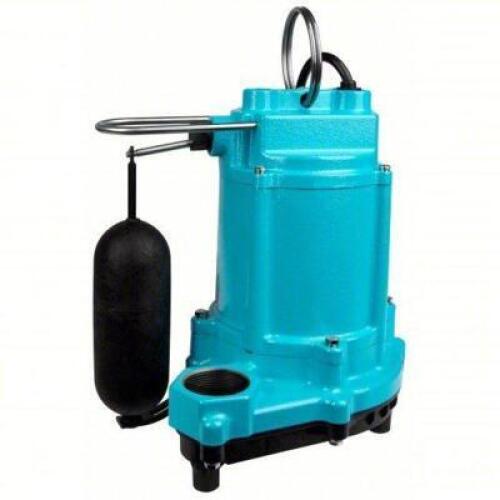DESCRIPTION: (1) SUMP PUMP BRAND/MODEL: LITTLE GIANT #783WU9 INFORMATION: 1/3, VERTICAL FLOAT, 50 GPM FLOW RATE @ 10 FT. OF HEAD SIZE: 20' CORD RETAIL
