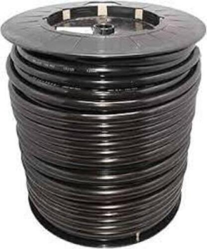 DESCRIPTION: (1) FLEXIBLE WATER LINE BRAND/MODEL: DIXON #1208BR INFORMATION: BLACK, LLDPE POLYETHYLENE SIZE: 3/8" OD X 500 RETAIL$: $99.34 EA QTY: 1