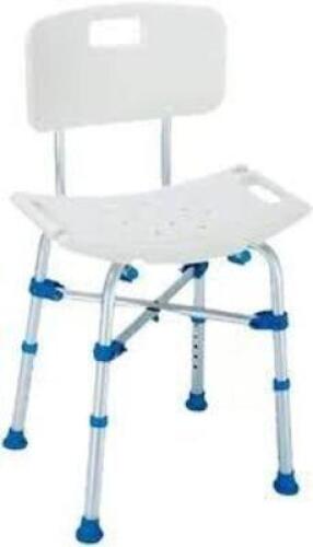 DESCRIPTION: (1) HEAVY DUTY SHOWER CHAIR BRAND/MODEL: BIG JOHN #BJBATH INFORMATION: WHITE, 700 LB CAPACITY SIZE: 21'' H x 20'' W x 12'' D RETAIL$: $12