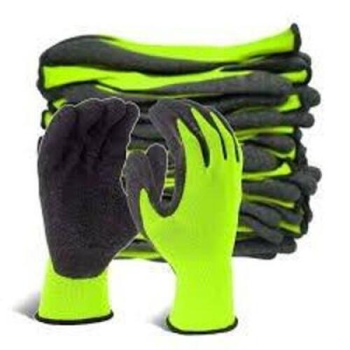 DESCRIPTION: (3) PACKS OF (12) PAIRS OF WORK GLOVES BRAND/MODEL: #3060 INFORMATION: LIME GREEN SIZE: XXL, SIZE 11 RETAIL$: $17.98 EA QTY: 3