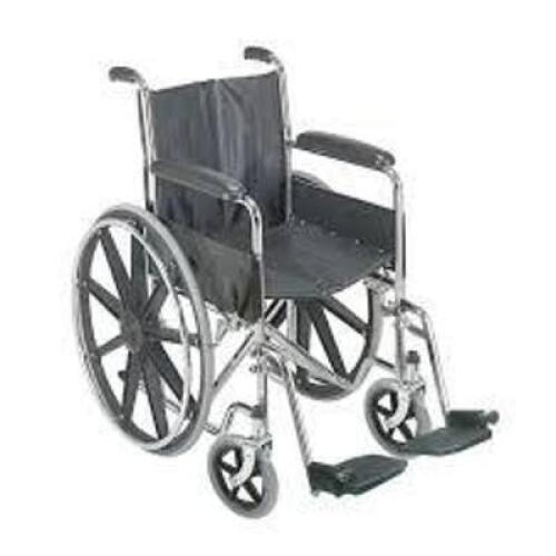 DESCRIPTION: (1) MANUAL WHEELCHAIR WITH FIXED ARMRESTS BRAND/MODEL: DMI #503-0658-0200 INFORMATION: BLACK RETAIL$: $250.63 EA QTY: 1